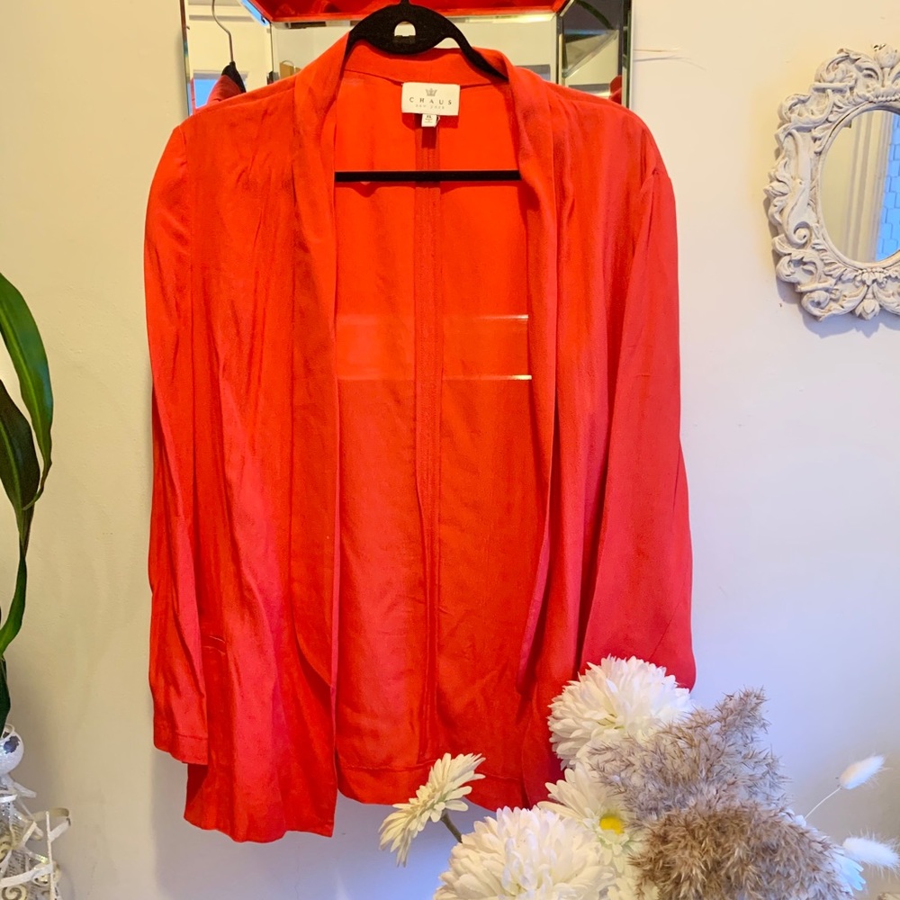 CHAUS | beautiful Red blazer